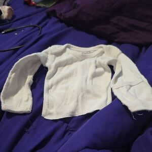 White Long Sleeve Kids Shirt